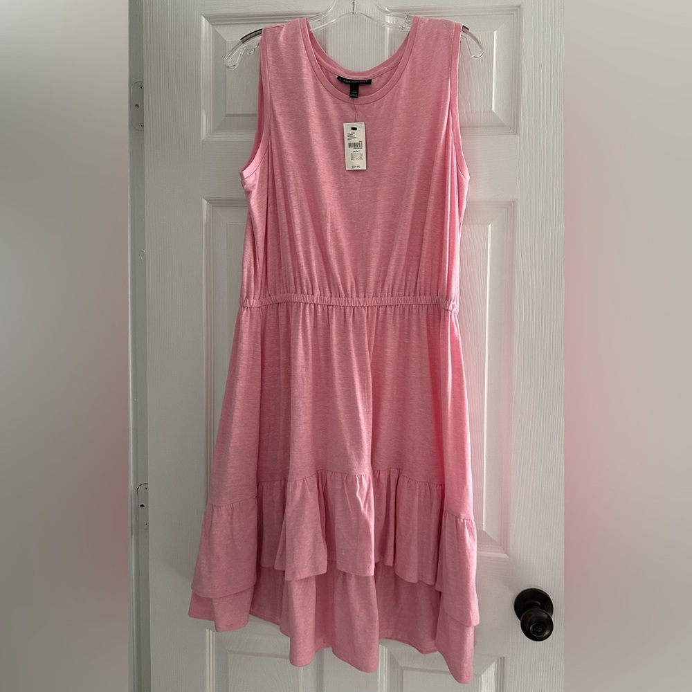 Lane Bryant NWT Pink Ruffled Tiered Dress